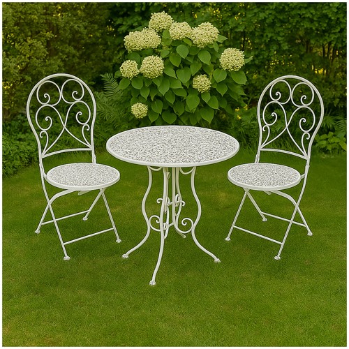Bistroset aus metall teilig - aus, 3-teilig