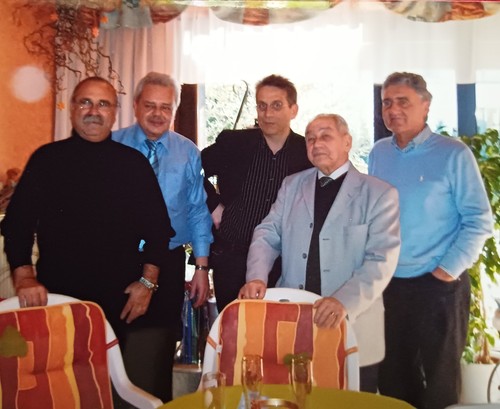 Gruppe männer stehen - gruppe, im