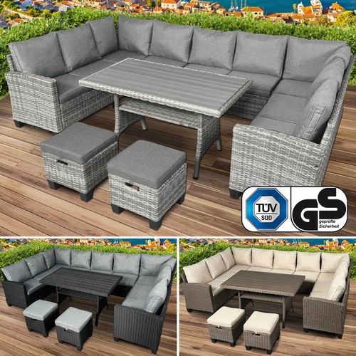 Brast poly rattan sitzgarnitur - poly,