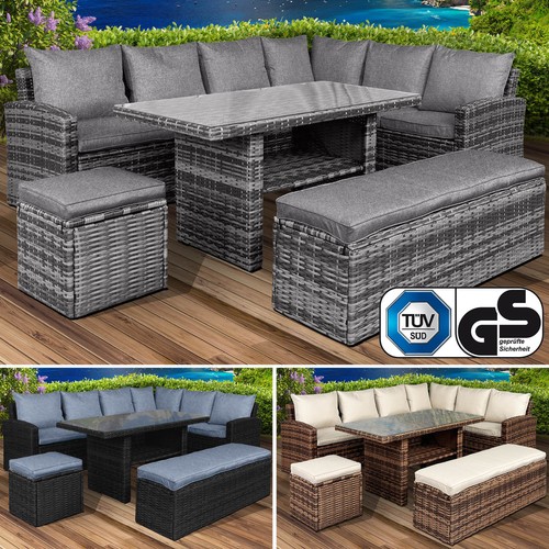 Brast poly rattan - poly, sitzgarnitur